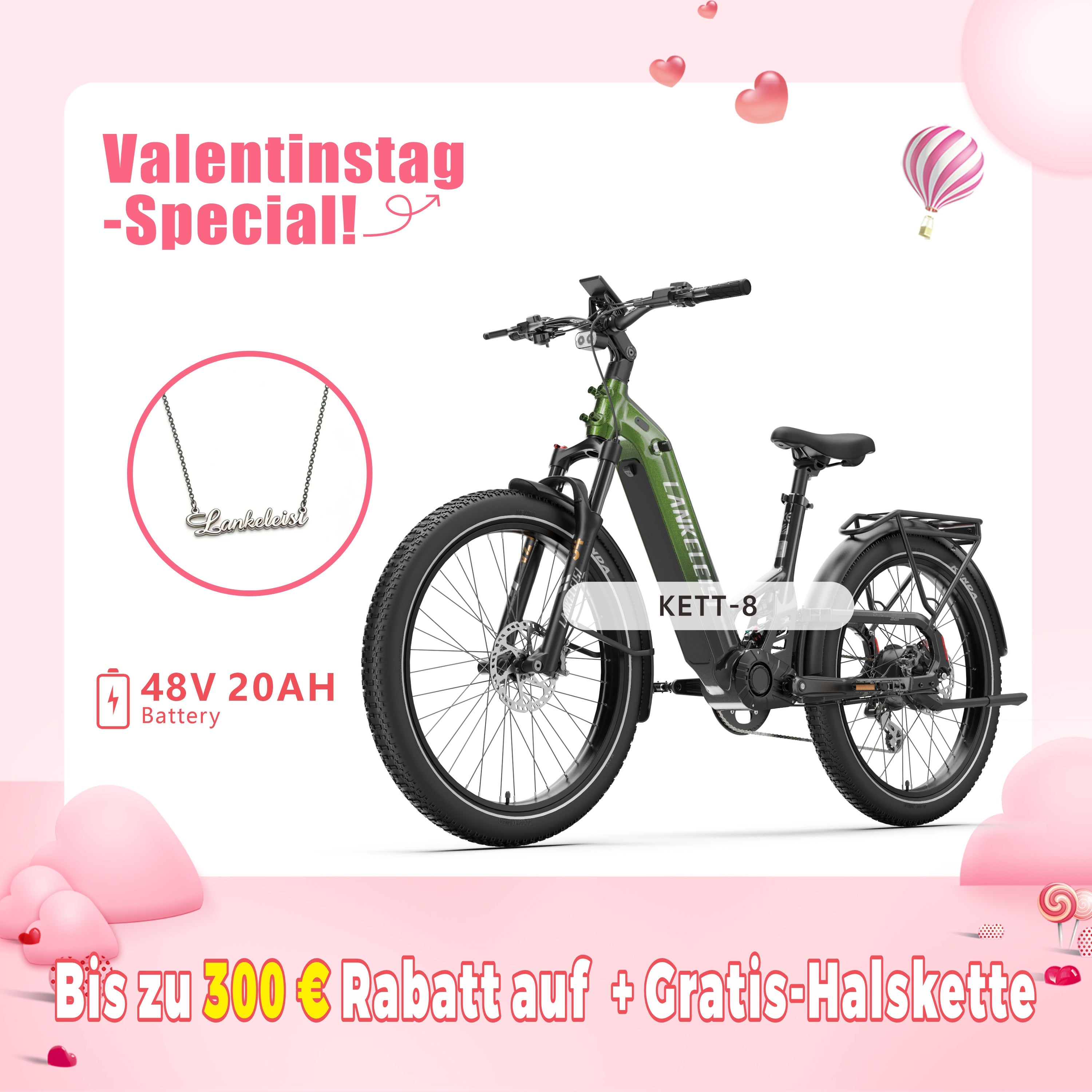 LANKELEISI KETT-8 City E-Bike