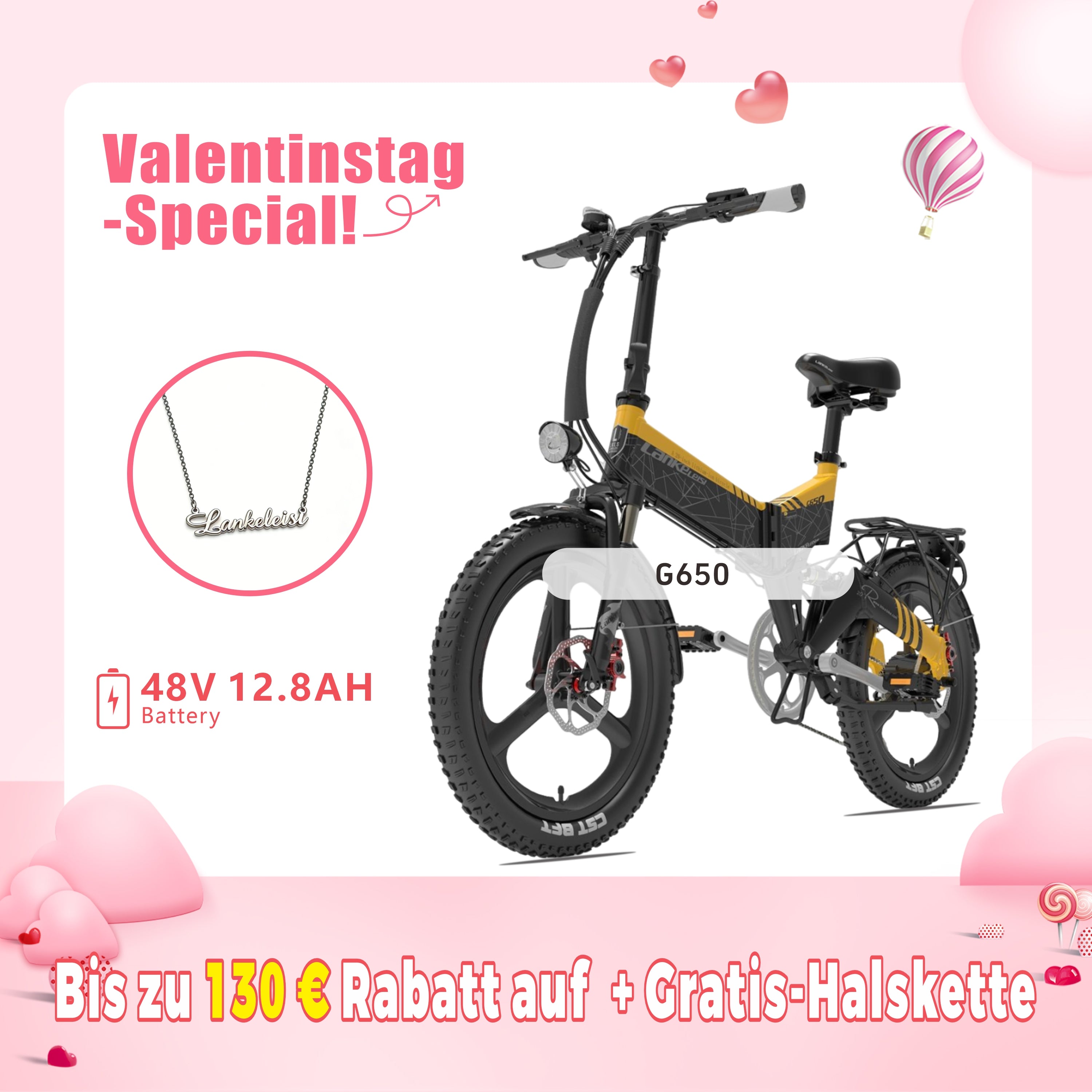 LANKELEISI G650 City E-Bike Klapprad