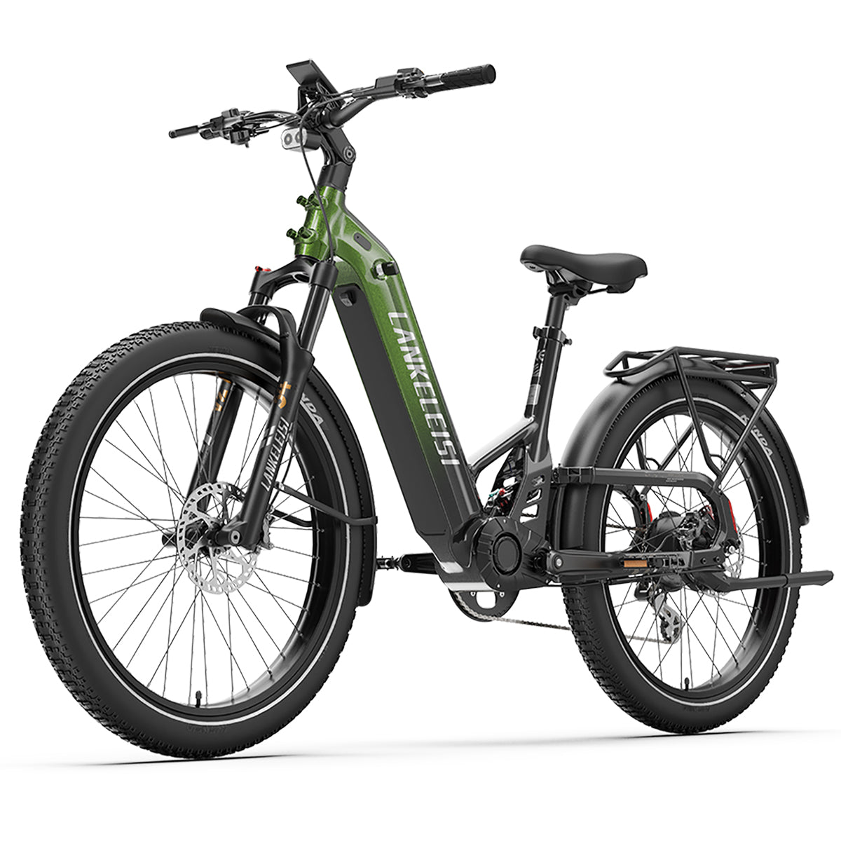 LANKELEISI KETT-8 City E-Bike – Grün