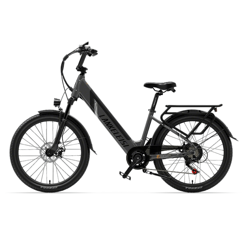 Lankeleisi ES500PRO Mountainbike mit robustem Rahmen, 29-Zoll-Laufrädern und hydraulischen Scheibenbremsen, gelb-schwarzes Design