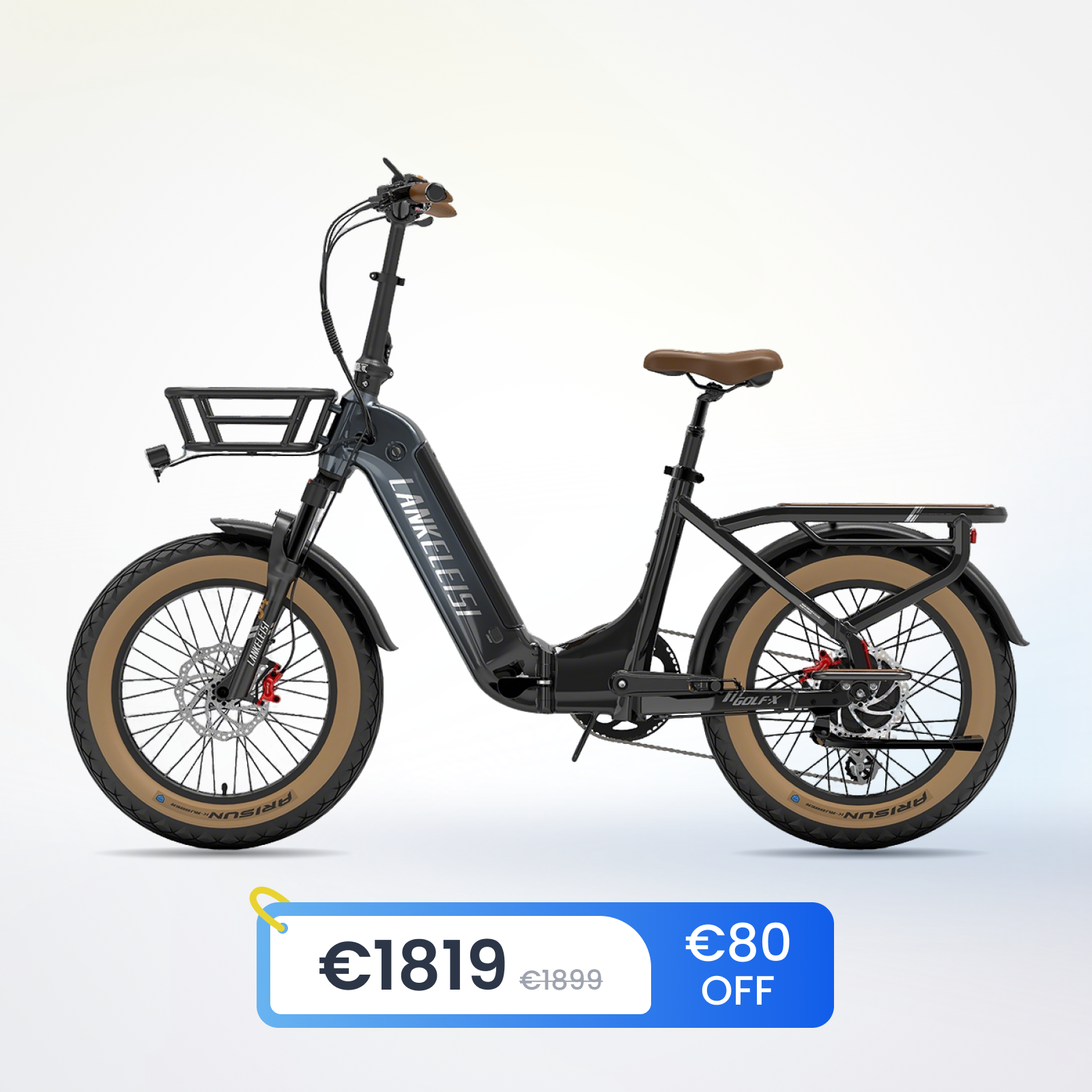 LANKELEISI GOLF-X low entry city e-bike folding bike