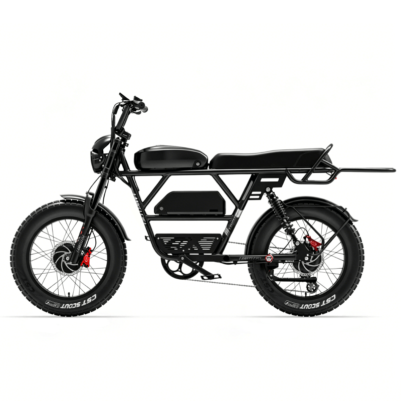 LANKELEISI X-Black Knight E-Mountainbike with a 280km range