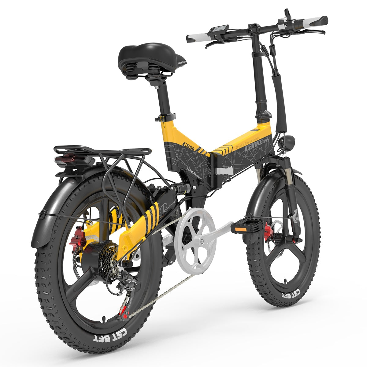 LANKELEISI G650 Faltrad E-Bike – Gelb