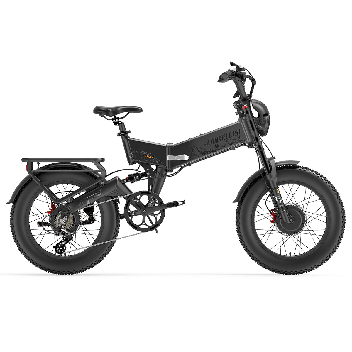 LANKELEISI X3000 MAX Fatbike E-Bike – Grau