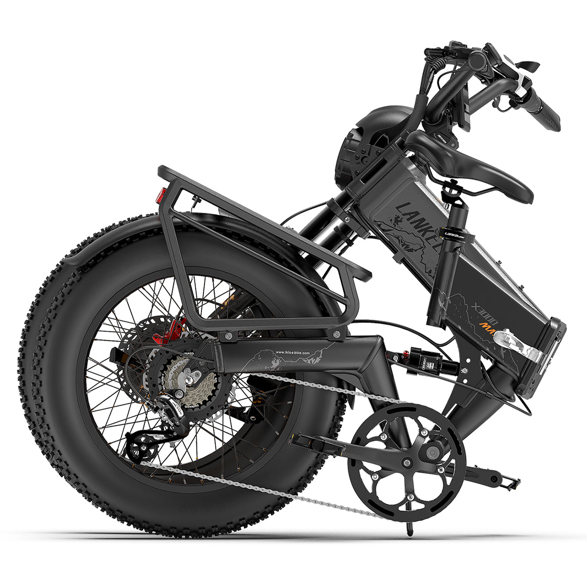 LANKELEISI X3000 MAX Klappbares E-Bike – Grau