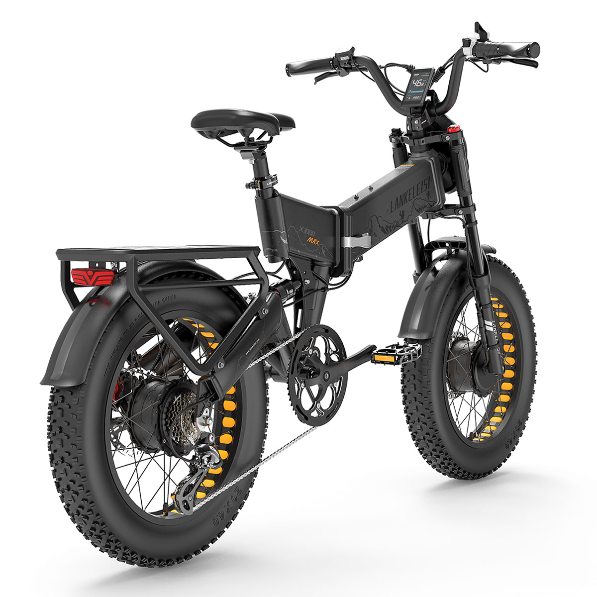 LANKELEISI X3000 MAX Vollgefedertes E-Bike – Grau