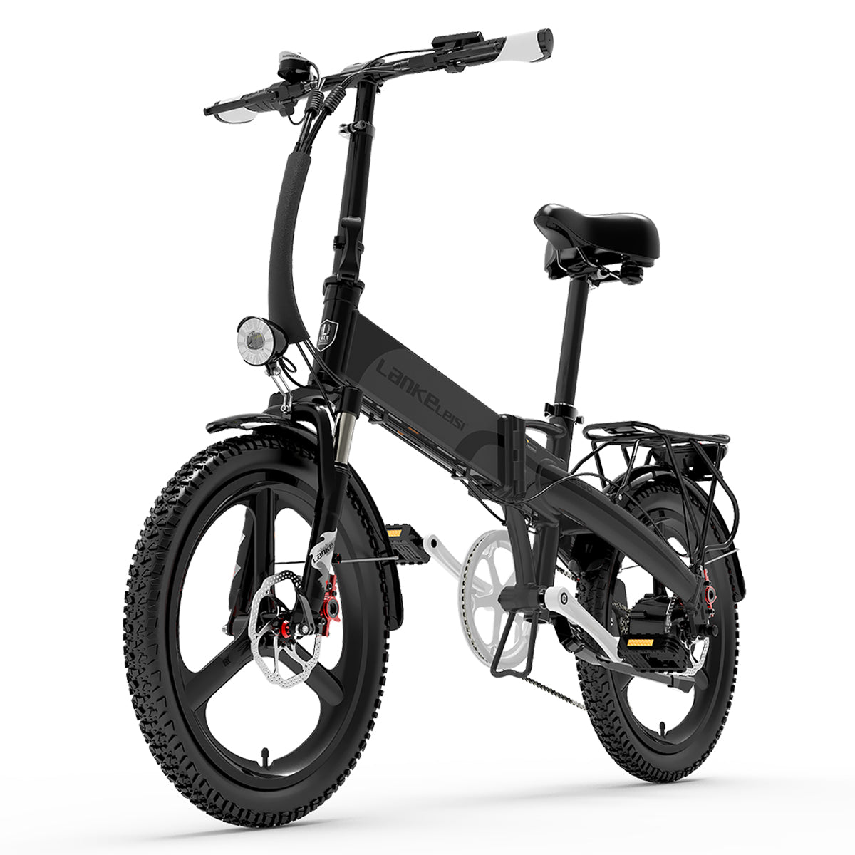 Graues LANKELEISI G660 Fahrrad von lankeleisi-bikes mit robustem Rahmen und schmalen Reifen, auf einem städtischen Hintergrund.