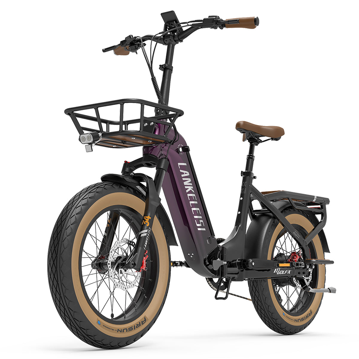 LANKELEISI GOLF-X City E-Bike – Lila