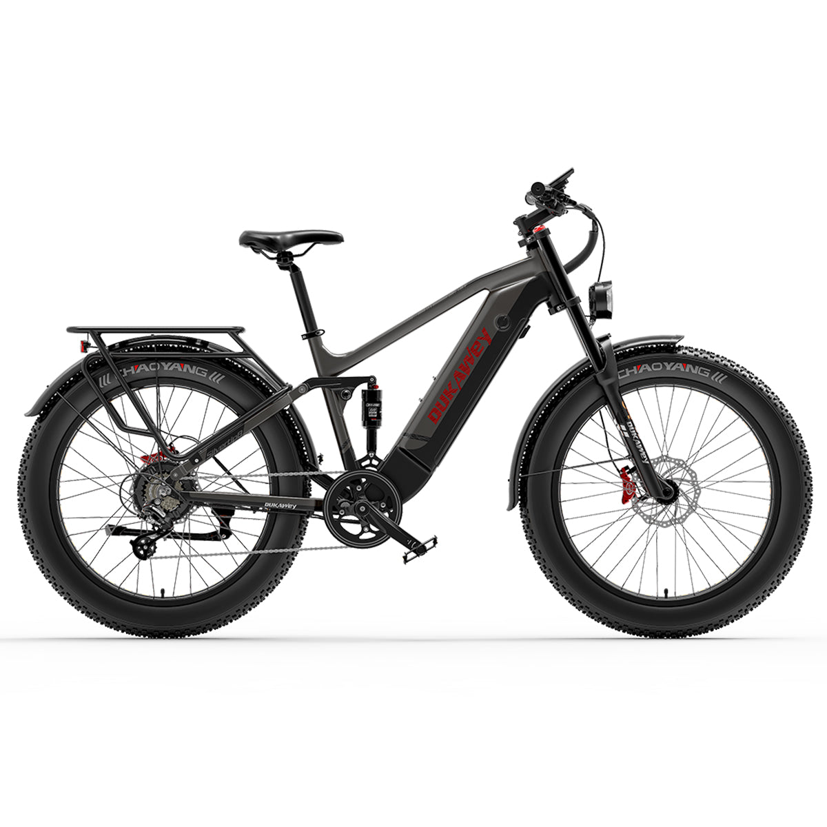 Dukawey Silvertip8 E-Bike von LANKELEISI-DE, 1000 W, 26-Zoll-Fatbike-Mountainbike, schwarzes Mountainbike mit robustem Rahmen