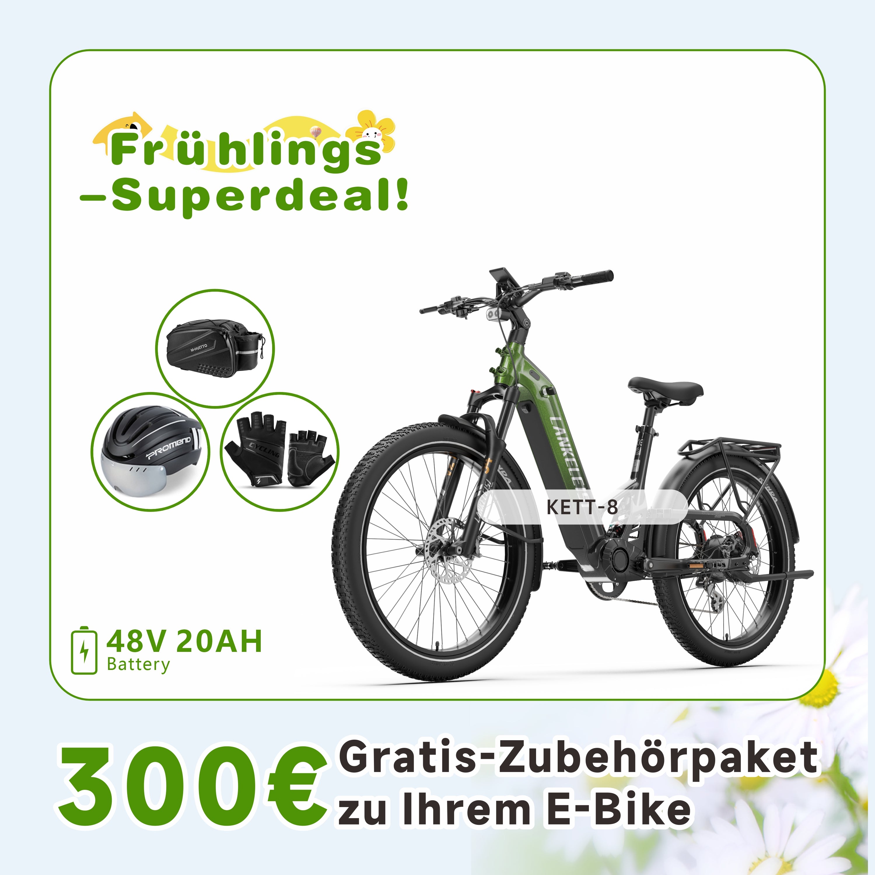 [Vorverkauf]LANKELEISI KETT-8 City E-Bike  (Neu)