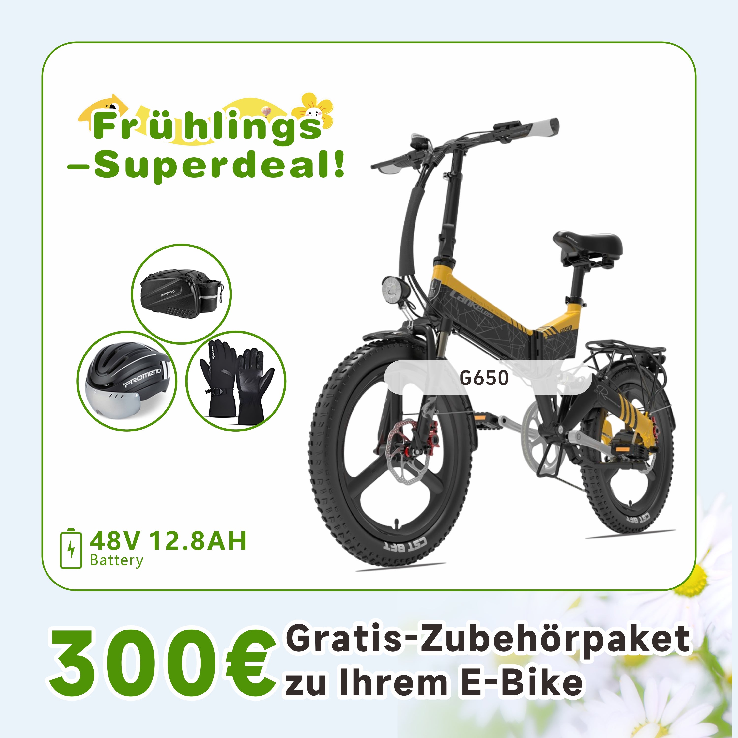 LANKELEISI G650 City E-Bike Klapprad