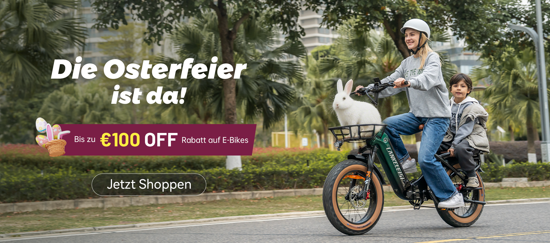 Osteraktion für das LANKELEISI GOLF-X City-E-Bik