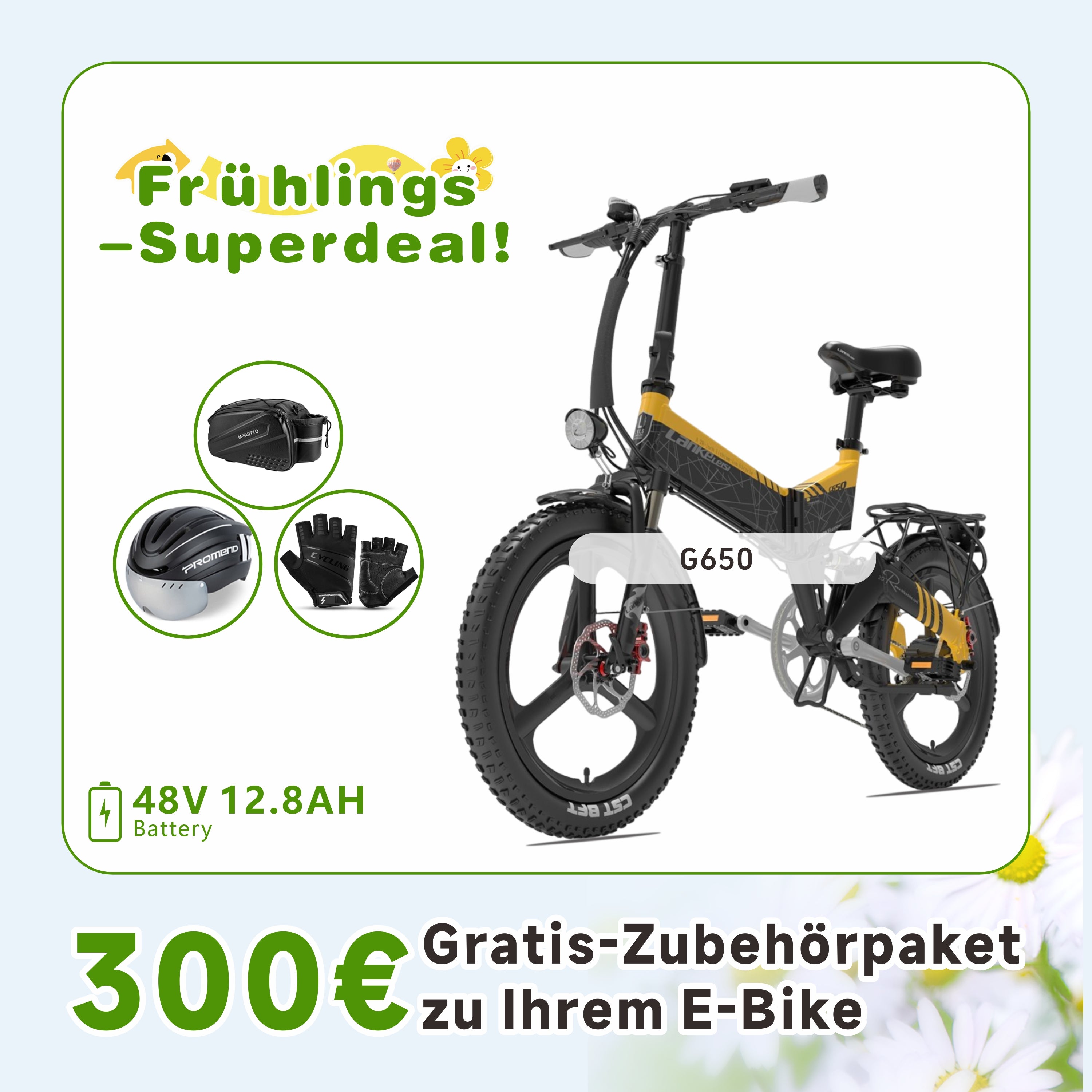 LANKELEISI G650 City E-Bike Klapprad