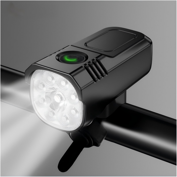 Lankeleisi Fernlicht von LANKELEISI-DE, schwarzes Fahrradlicht mit leistungsstarker LED-Beleuchtung und Befestigung.