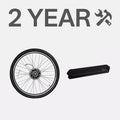 Batterie für LANKELEISI-DE XC4000 E-Bike, erweiterter Service, zeigt die langlebige Lithiumbatterie in Nahaufnahme