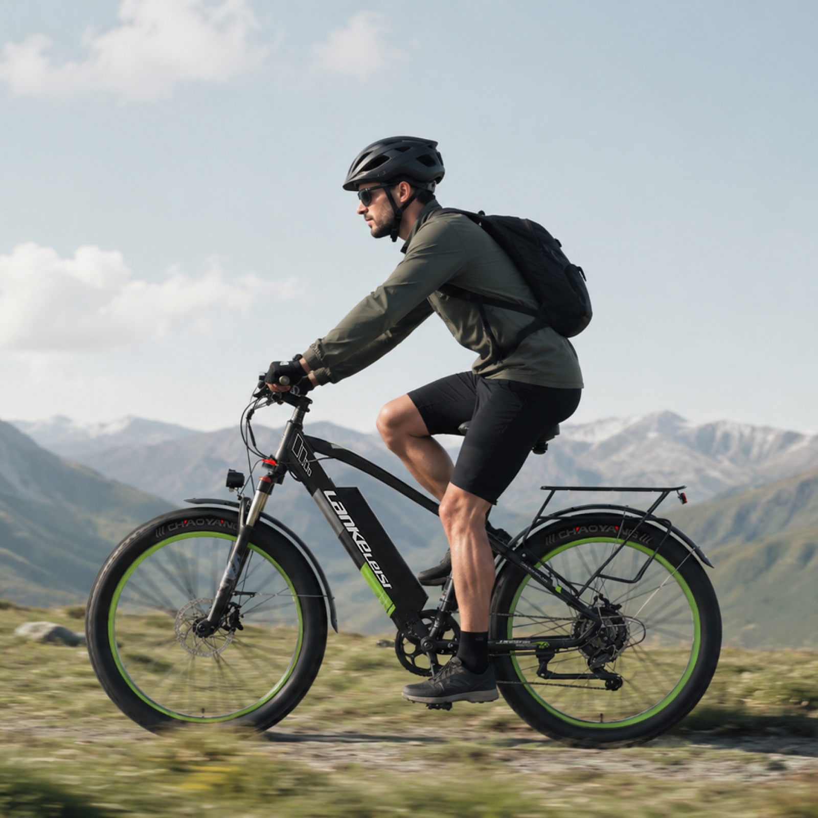 Mountain E-Bike LANKELEISI XC4000 von lankeleisi-bikes mit robustem Rahmen und leistungsstarker Motor, bereit für Offroad-Abenteuer