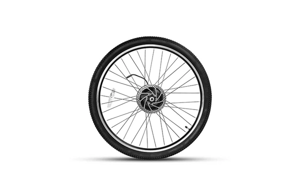 Hinterrad für Elektrofahrrad von LANKELEISI-DE, mit Felge und Speichen, bereit für den Einbau in das E-Bike.