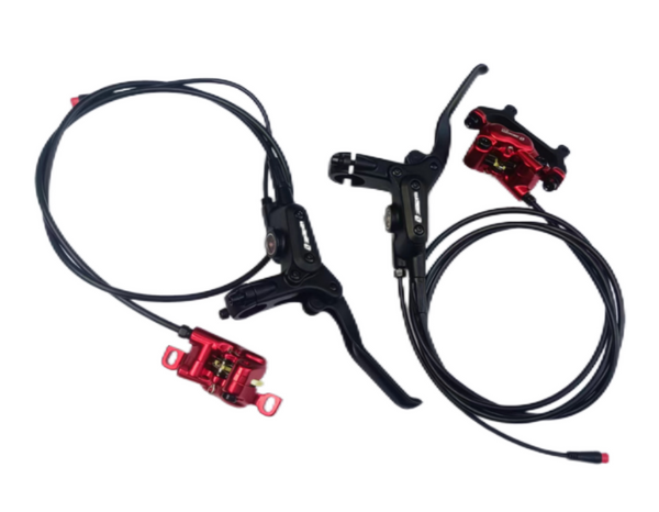 Hydraulischer Bremssatz für Elektrofahrrad von LANKELEISI-DE, inklusive Bremshebel und Scheibenbremse, für sichere Fahrten